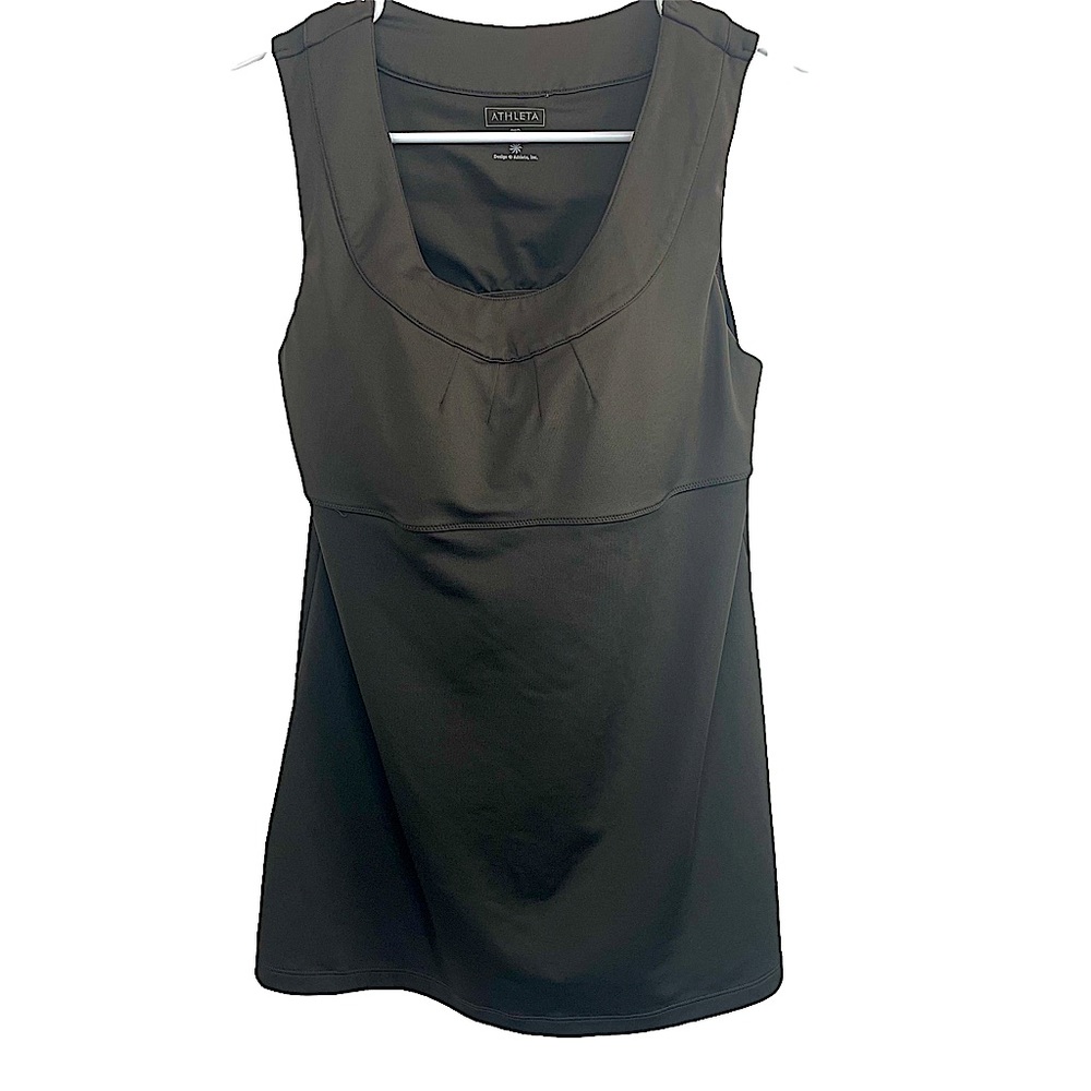 Athleta Brown Activewear Top With Built-In Bra Size 36D